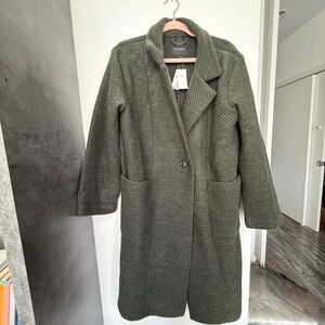 NWT Banana Republic Dark Green Trench Coat